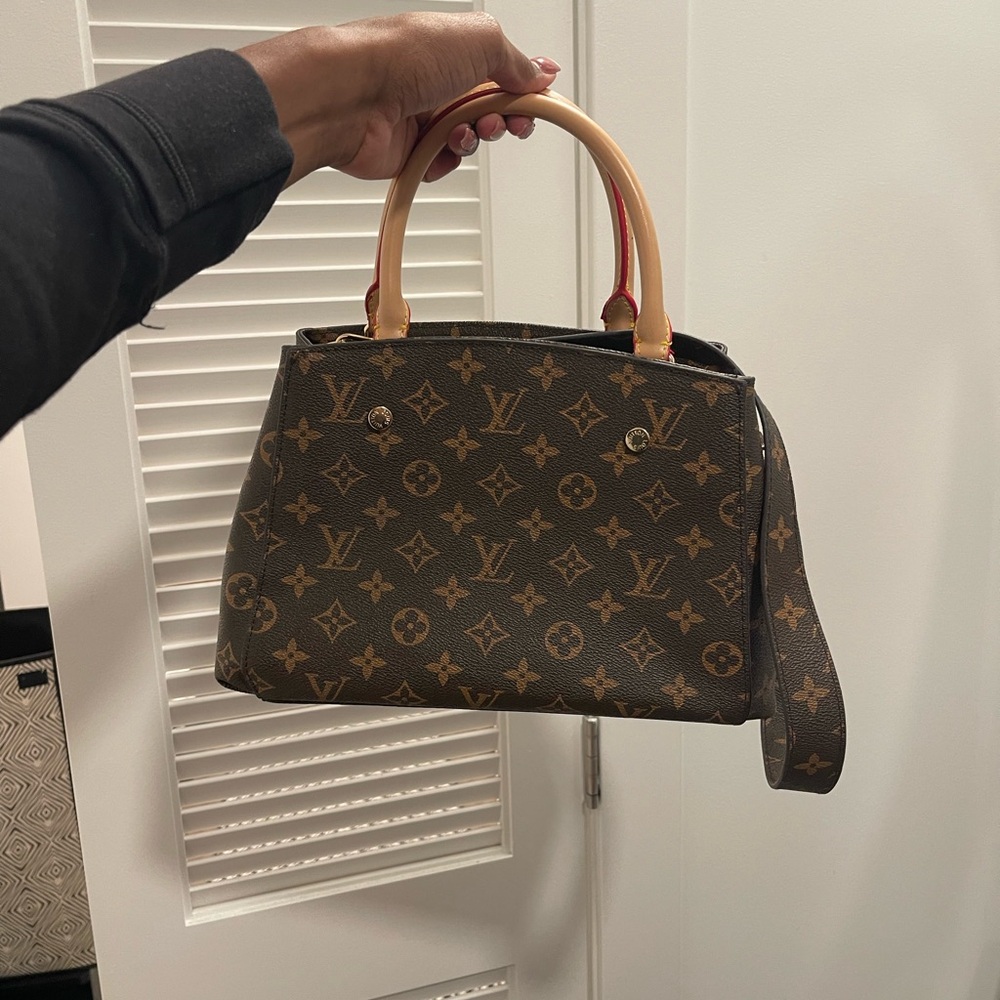 Elegant Brown Designer Inspired Handbag